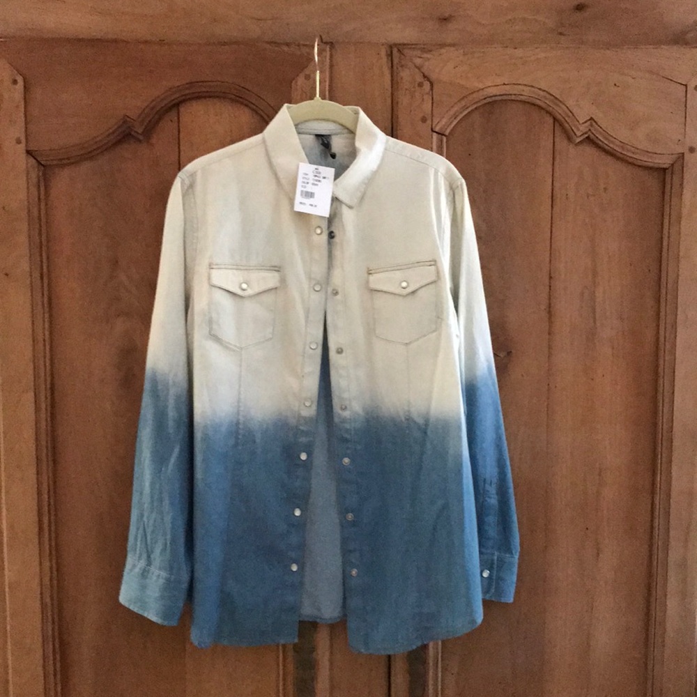RAVEL jean top 💙🤍💙 NWT
